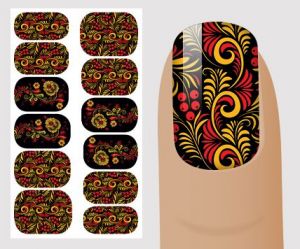 Слайдер для дизайна ногтей, "Этнические" №E131,  NOGTIKA - NOGTISHOP
