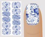 Слайдер для дизайна ногтей, "Этнические" №E136,  NOGTIKA