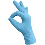 Перчатки нитриловые 50 пар/100 шт, голубые, размер "S", MediOk