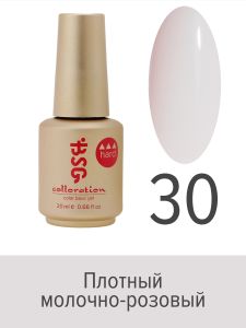 Цветная жесткая база Colloration Hard №30 - Плотный молочно-розовый, 20 мл - NOGTISHOP