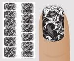 Слайдер для дизайна ногтей, "Черно-белое" №B140 ,  NOGTIKA