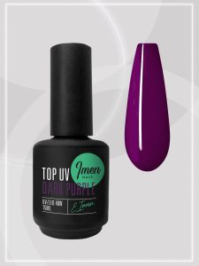 Топ dark purple (без липкого слоя) Imen, 15мл - NOGTISHOP