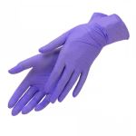 Перчатки нитриловые Фиолетовые, размер "M", 1 пара 