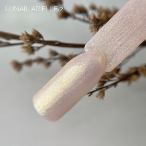 Гель-лак Lunail "Arielle 02" золото с перламутром, 10 мл - NOGTISHOP