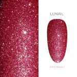 Гель-лак Lunail светоотражающая кошка "Ultra Neon 01" розовый, 10 мл