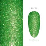 Гель-лак Lunail светоотражающая кошка "Ultra Neon 04" салатовый, 10 мл