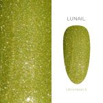 Гель-лак Lunail светоотражающая кошка "Ultra Neon 05" жёлтый, 10 мл