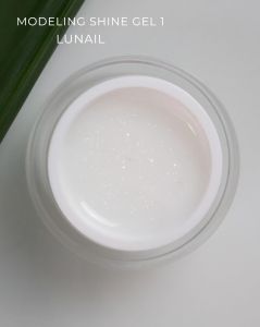 Моделирующий гель Lunail "Modelling shine gel" №01, 15 мл - NOGTISHOP