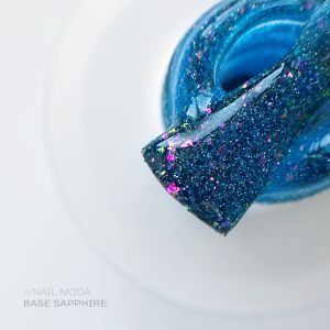 Светоотражающая база NAIL MODA Sapphire, 15 мл - NOGTISHOP