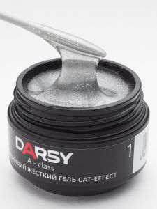 Гель моделирующий жесткий CAT-effect №01, DARSY, баночка, 15 мл - NOGTISHOP