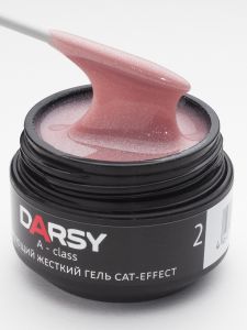 Гель моделирующий жесткий CAT-effect №02, DARSY, баночка, 15 мл - NOGTISHOP