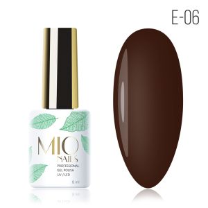 Гель-лак MIO Nails E-06. Темный шоколад, 8 мл. - NOGTISHOP