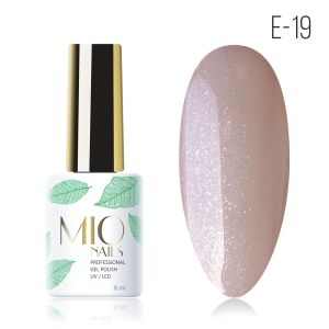 Гель-лак MIO Nails E-19. Мерцающий нюд, 8 мл. - NOGTISHOP