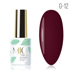 Гель-лак MIO Nails G-12. Красное вино, 8 мл. - NOGTISHOP