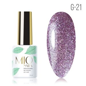 Гель-лак MIO Nails G-21. Пурпурный блеск, 8 мл. - NOGTISHOP