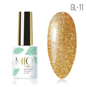 Гель-лак MIO Nails GL-11. Золотая пыль, 8 мл. - NOGTISHOP