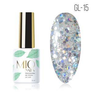 Гель-лак MIO Nails GL-15. Феерия блеска, 8 мл. - NOGTISHOP