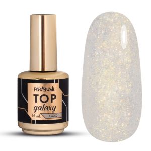 Топ глянцевый с шиммером Galaxy Gold ParisNail 15 мл - NOGTISHOP