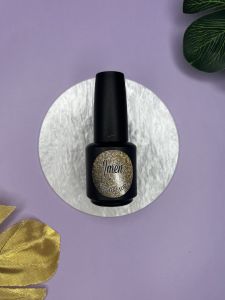 Топ без липкого слоя Светоотражающий Sparkl Gold No Wipe top coat, 15 мл - NOGTISHOP