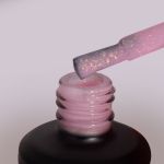 База камуфлирующая Pink sapphire розовый с хлопьями юкки ParisNail 15 мл