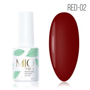 Гель-лак MIO Nails RED-02. Коллекция RED № 02, 8 мл. - NOGTISHOP