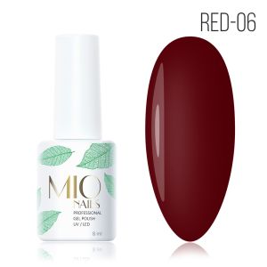 Гель-лак MIO Nails RED-06. Коллекция RED № 06, 8 мл. - NOGTISHOP