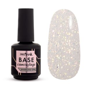 База камуфлирующая Sparkling opal молочная с шиммером ParisNail 15 мл - NOGTISHOP