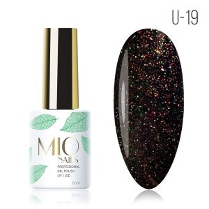 Гель-лак MIO Nails U-19. Черный опал, 8 мл. - NOGTISHOP