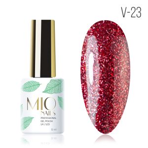 Гель-лак MIO Nails V-23. Огненный рубин, 8 мл. - NOGTISHOP