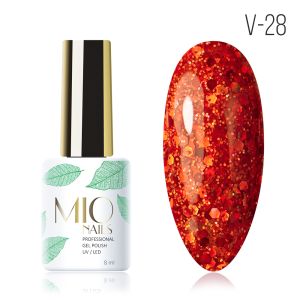 Гель-лак MIO Nails V-28. Горящее солнце, 8 мл. - NOGTISHOP