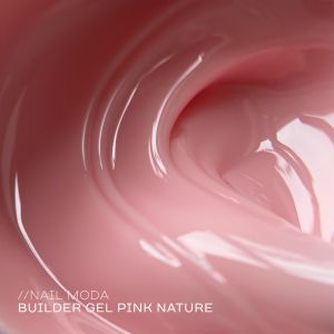 Моделирующий гель BUILDER GEL Pink Nature NAIL MODA, 30 г - NOGTISHOP