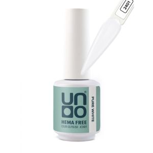 UNO, HEMA FREE, Гель-лак 2401 Чистый белый - White, 10 г - NOGTISHOP