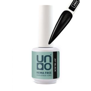 UNO, HEMA FREE, Гель-лак 2402 Угольно-черный - Jet Black, 10 г - NOGTISHOP